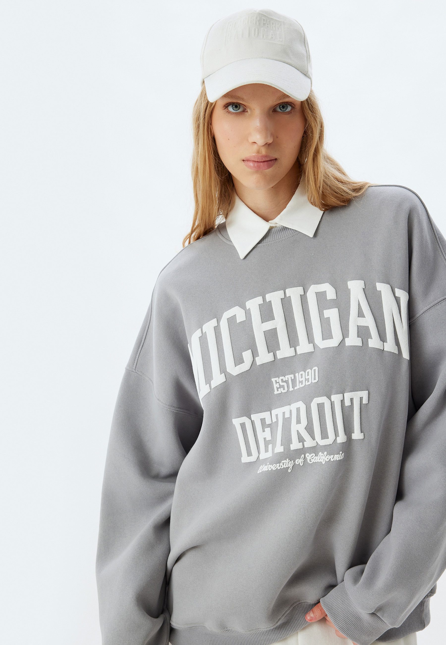 Koton Sweatshirt Rundhalsausschnitt Mit Aufdruck günstig online kaufen