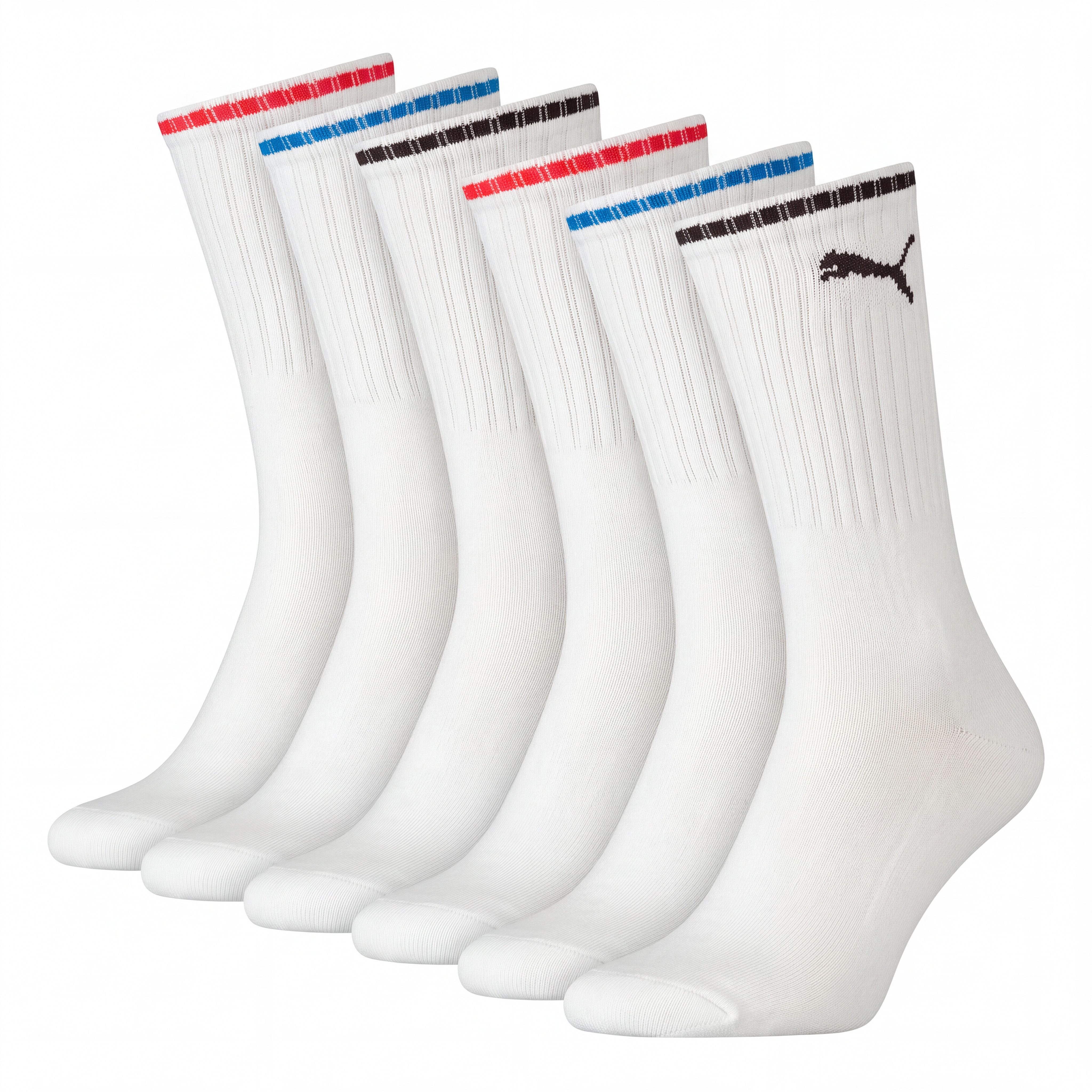 PUMA Socken PUMA UNISEX STRIPED CREW SOCK 6P (6 Paar)