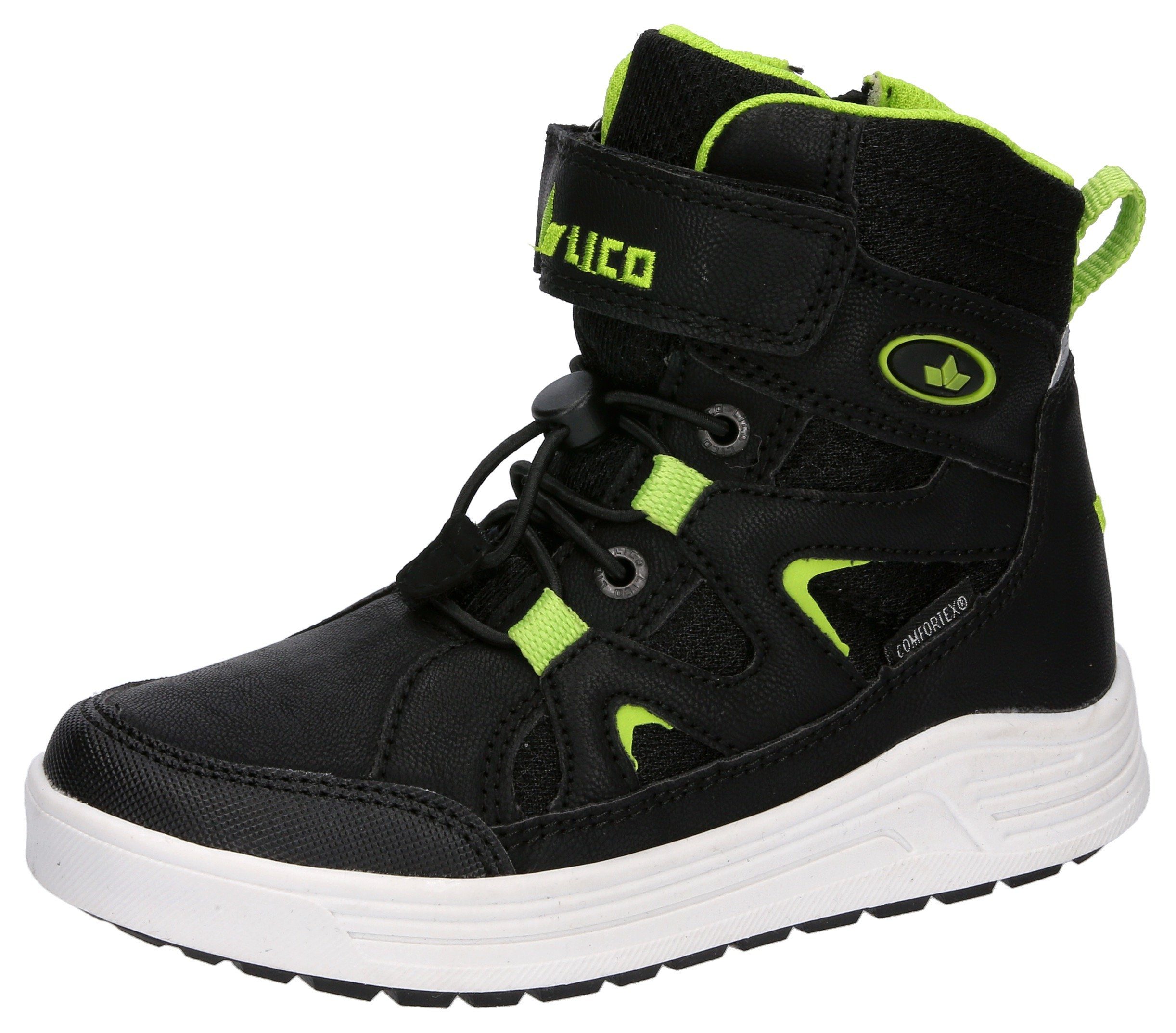 Lico Camillo VS Sneaker mit Comfortex-Membrane schwarz/lemon