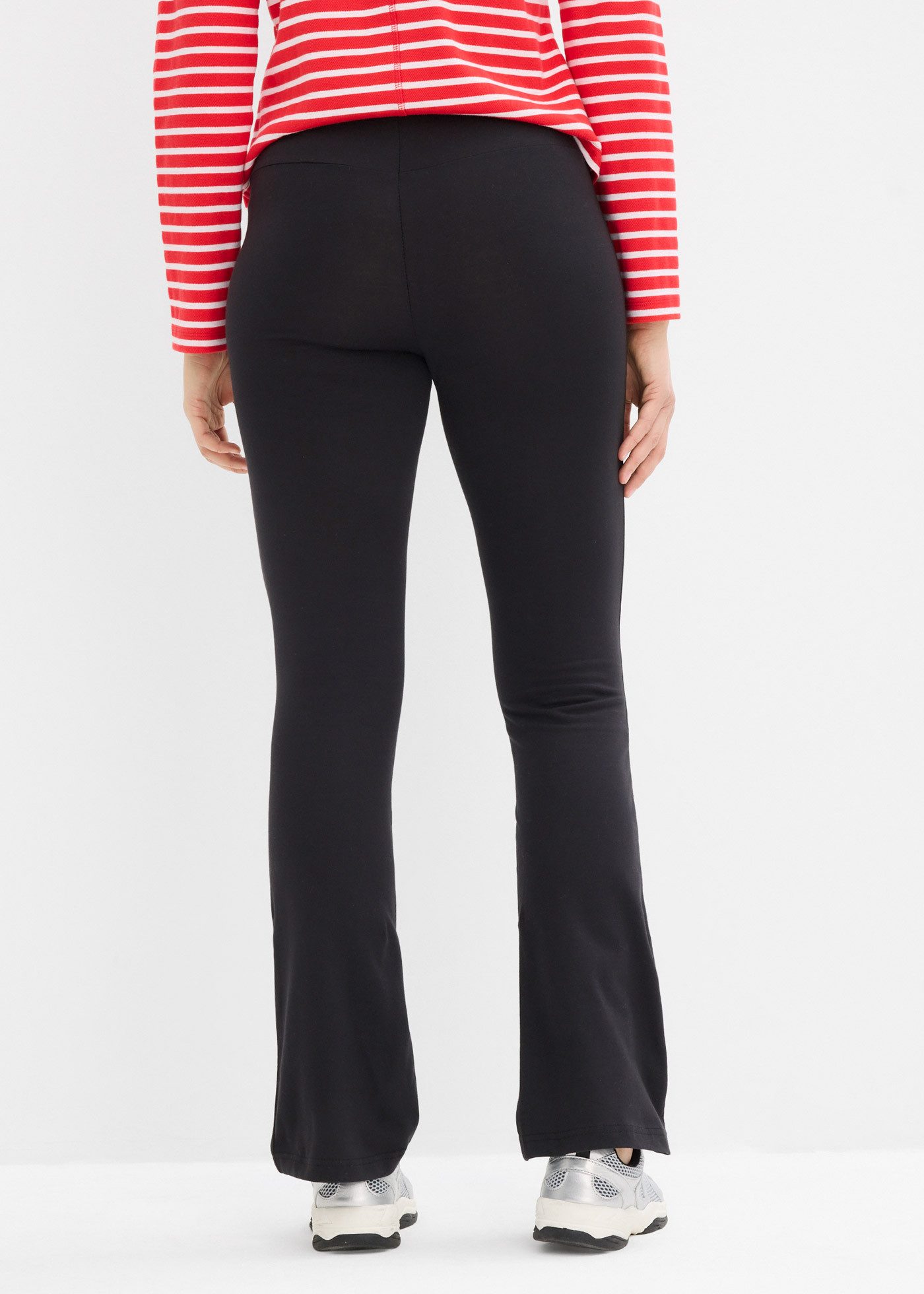 bonprix Leggings (Packung, 2-tlg) aus Baumwolle, mit Elasthan-Anteil, Slim Fit Passform