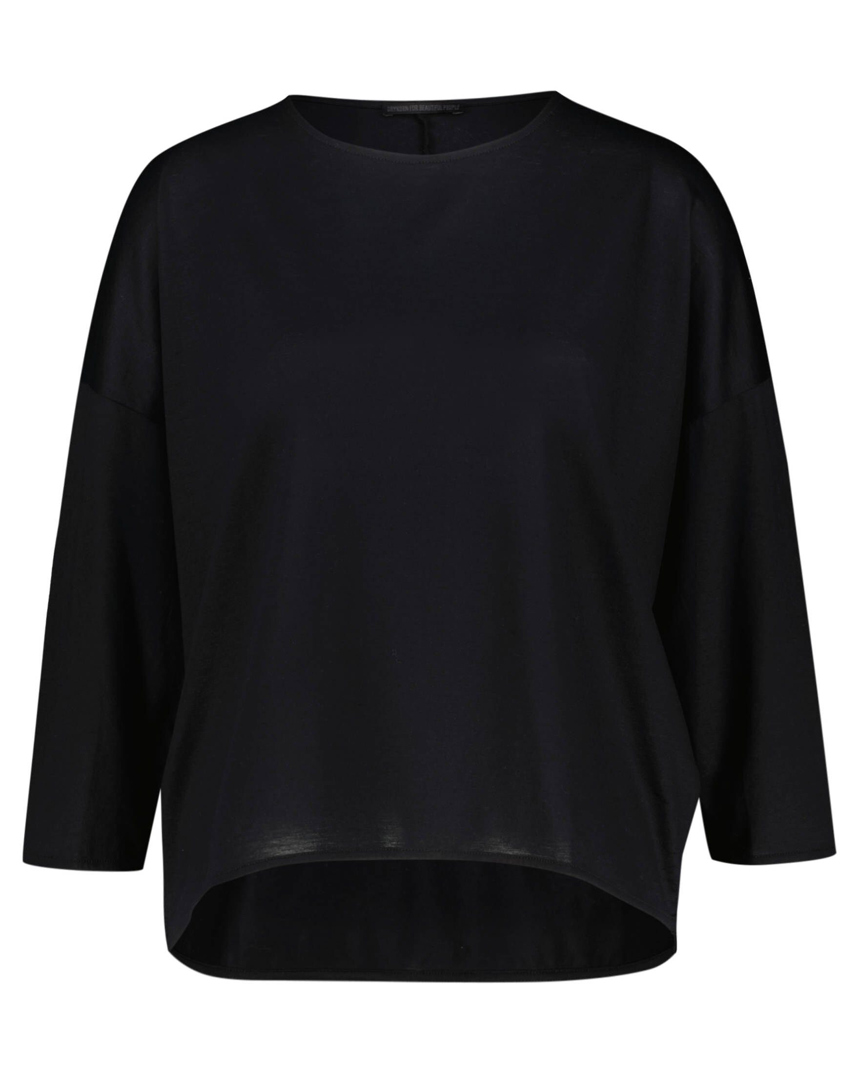 Drykorn T-Shirt Damen Shirt schwarz 3/4- KIRLA (15) (1-tlg) Arm