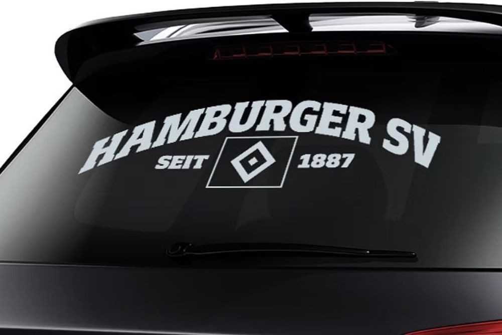 HSV Aufkleber HSV Heckscheibenaufkleber groß