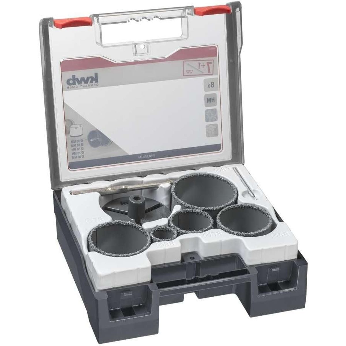 kwb Lochsäge kwb Profi Lochsägenset für Fliesenleger (8-teilig, HM-bestreut, Präzis, kwb Profi Lochsägenset für Fliesenleger (8-teilig, HM-bestreut, Präzis