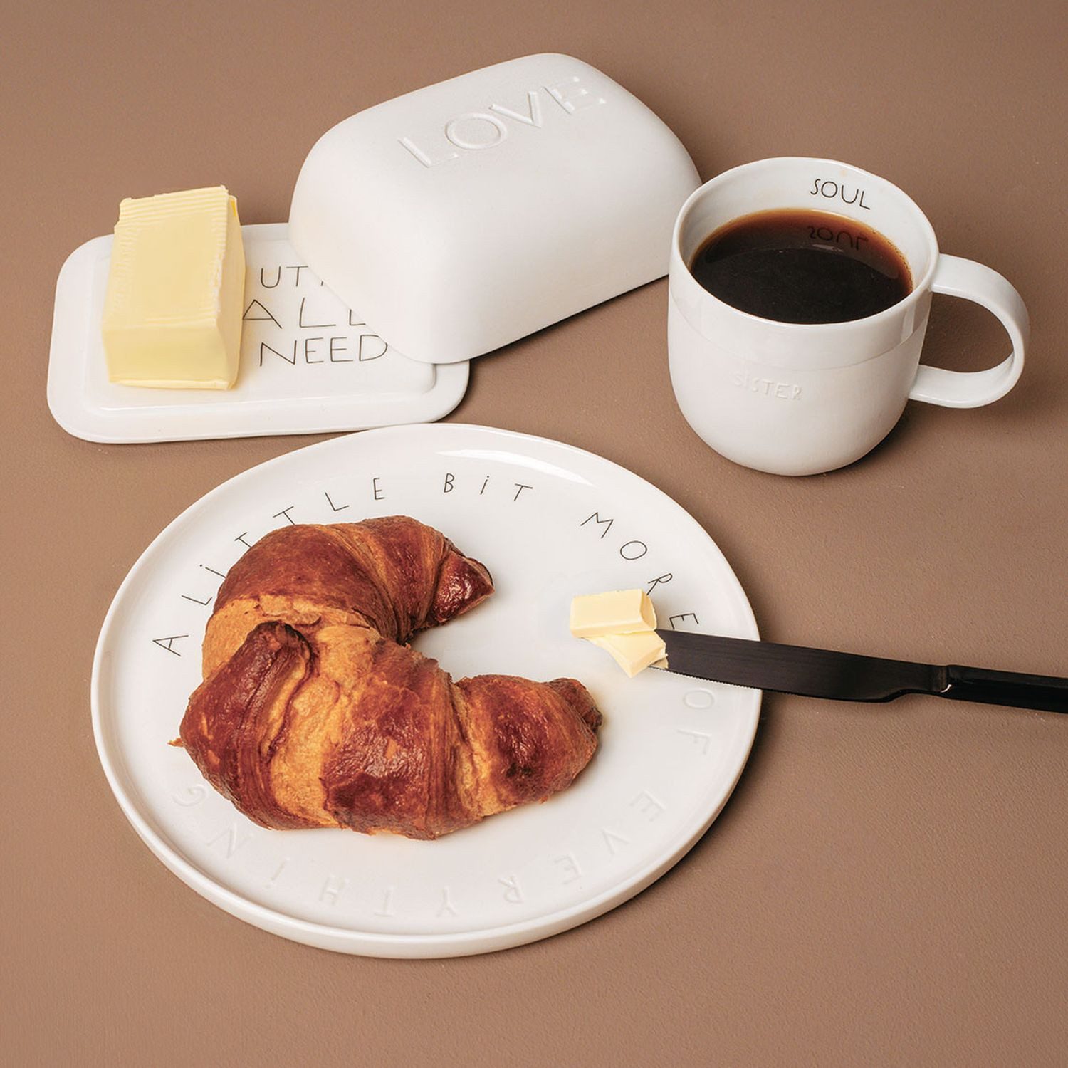 Räder Design Butterdose Guten Morgen Love, Porzellan