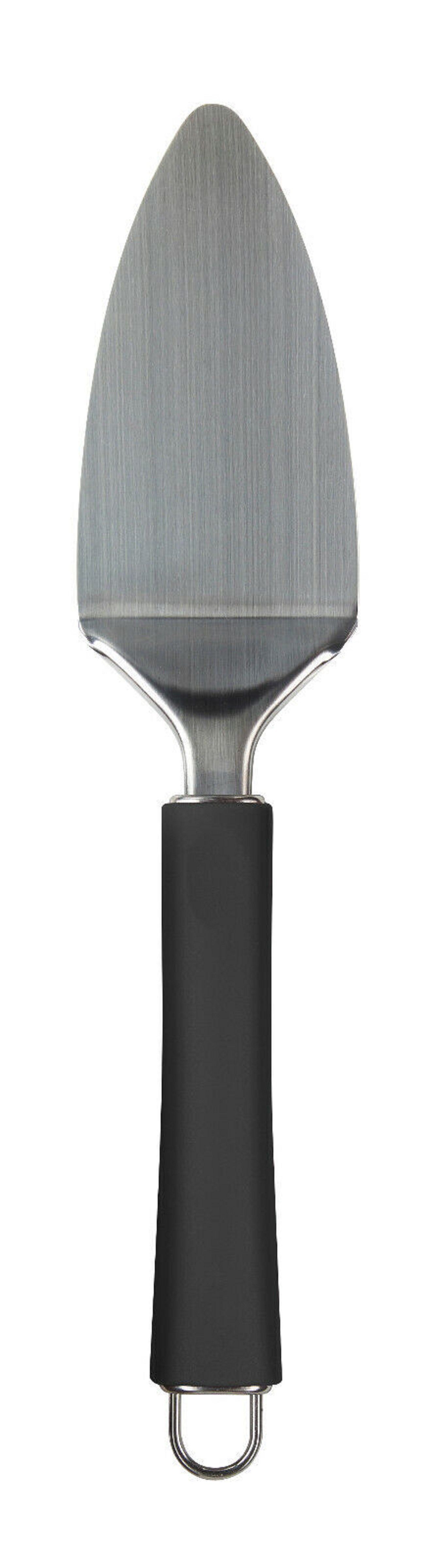 ALPFA Торт серверы Edelstahl mit schwarzem Griff Tortenmesser Kuchenheber 20 cm, Edelstahl
