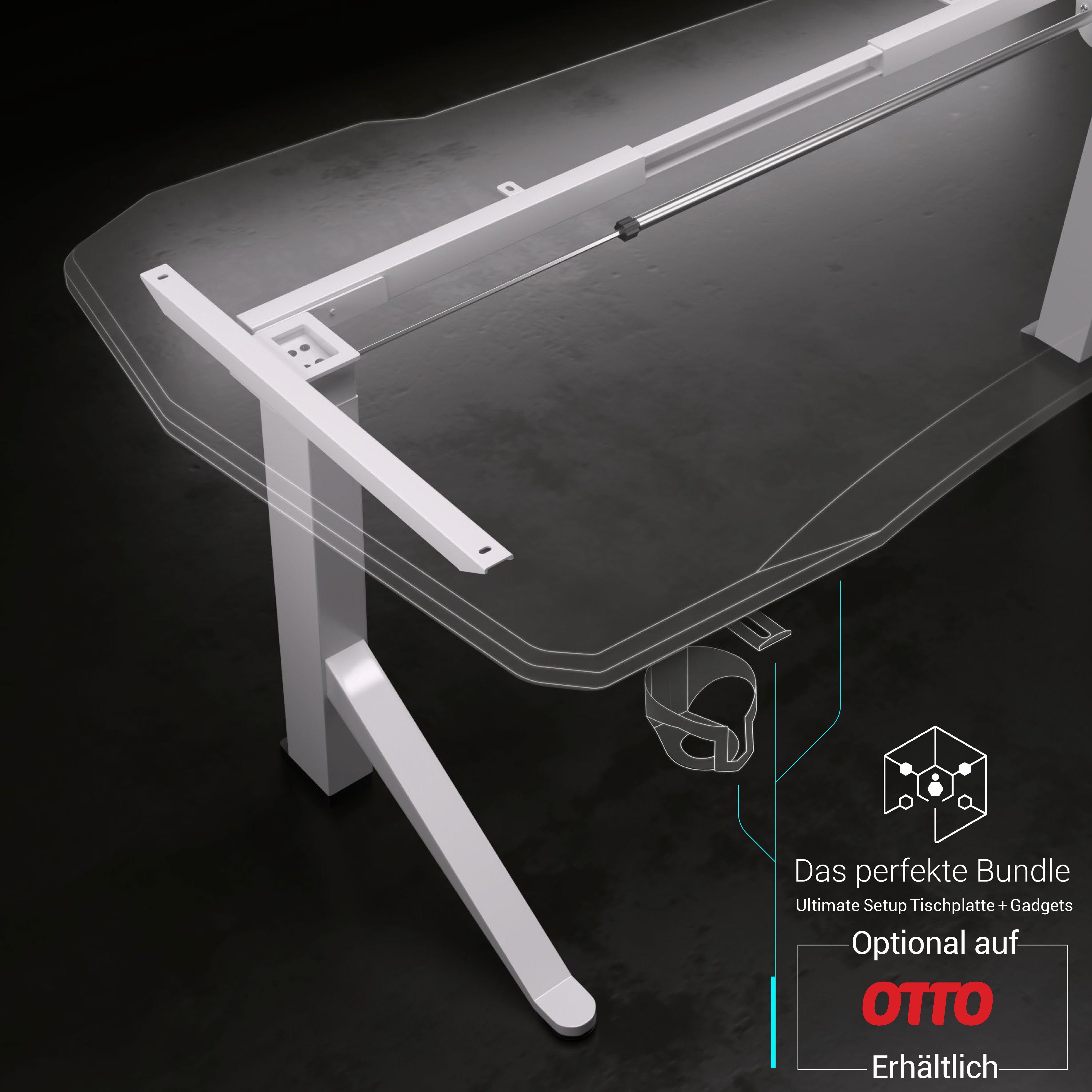 Tischgestell höhenverstellbar, | Setup elektrisch Weiß Ultimate Schreibtischgestell weiss Tischgestell