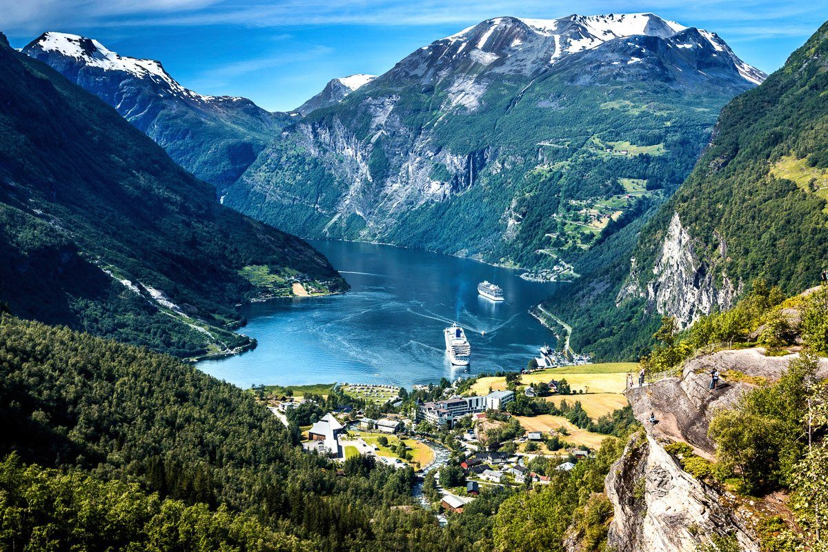 Fototapete Bergen mit Papermoon Landschaft