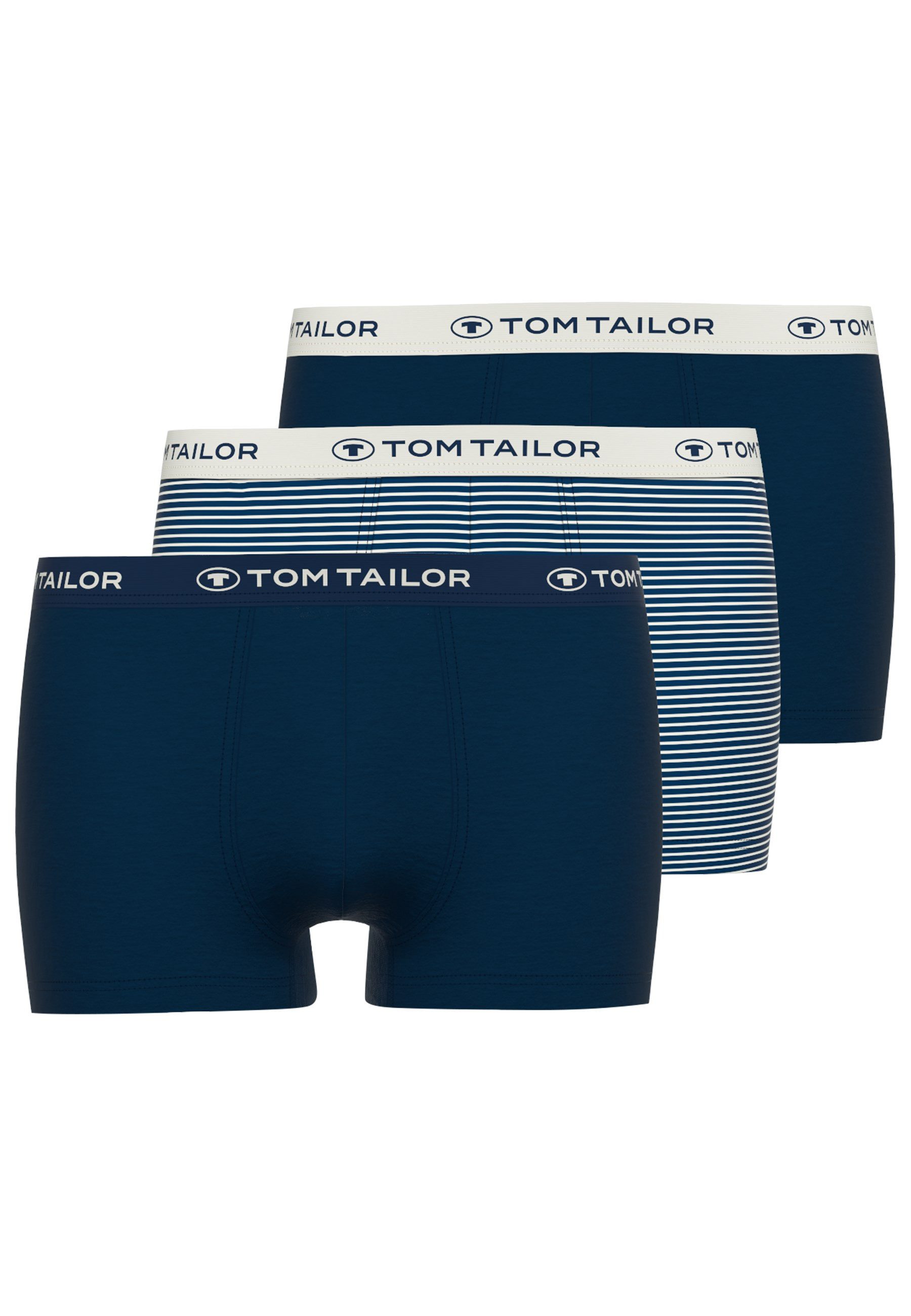 TOM TAILOR Boxershorts Buffer (3er Pack) weich, bequem, eng, elastisch, Log günstig online kaufen