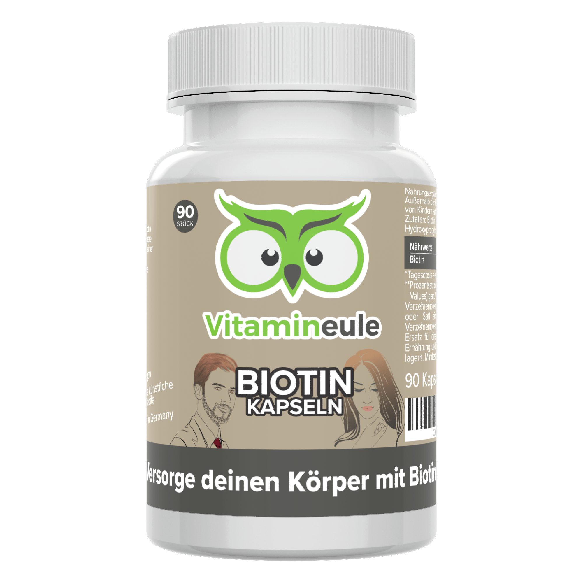 Vitamineule Biotin Kapseln - 10.000 µg Biotin - Kapsel