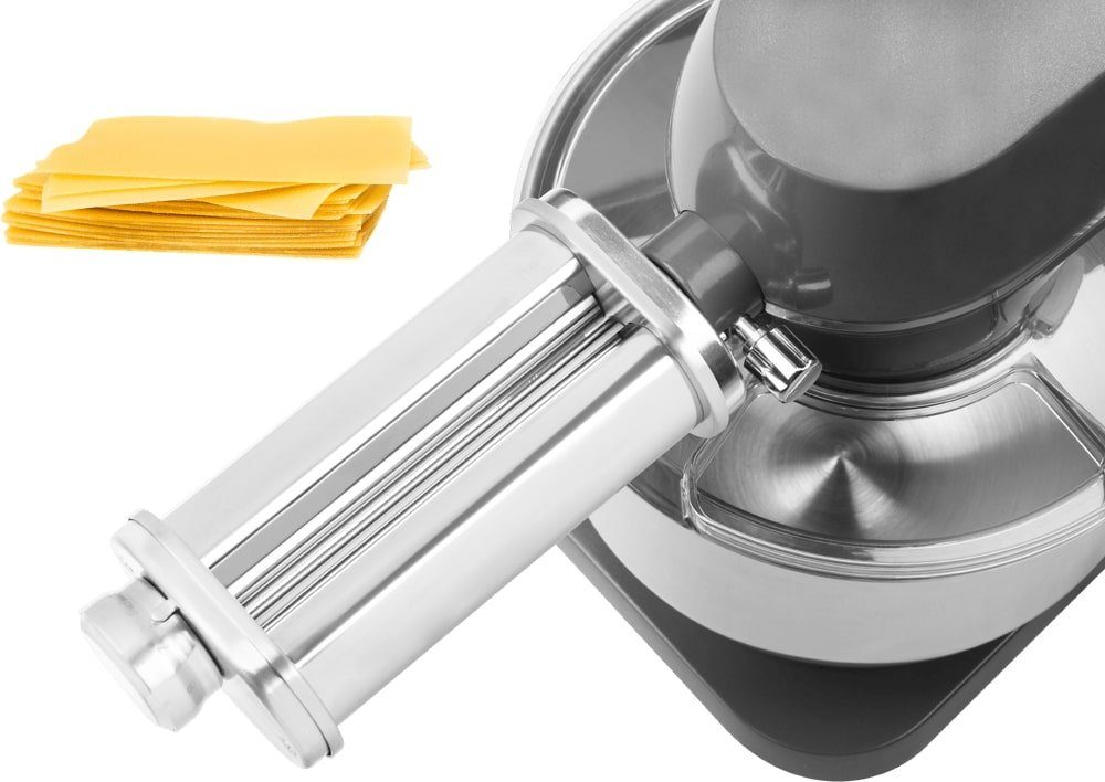 Küchenmaschine Forza Metallo mit Lasagne, ECG Nudelvorsatz Kompatibel 6600 Forza 6000 ECG
