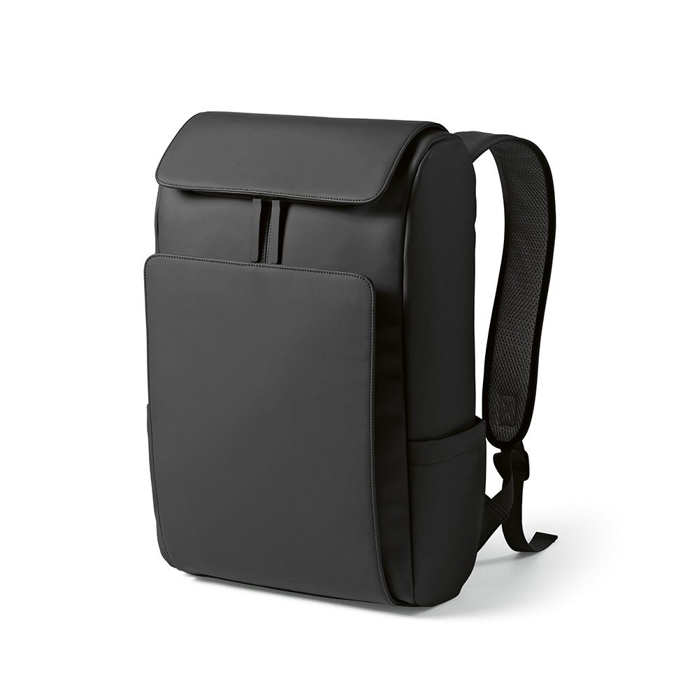 CABBEL Rucksack Rucksack 20L Laptop 6 Zoll Trolley nachhaltig robustes PU 30x48x15cm (Rucksack, 1-tlg., Einzelartikel), Schwarz, Recyceltes PU, 80,4% recycelt, 1.144 kg, 30x48x15 cm, 20L