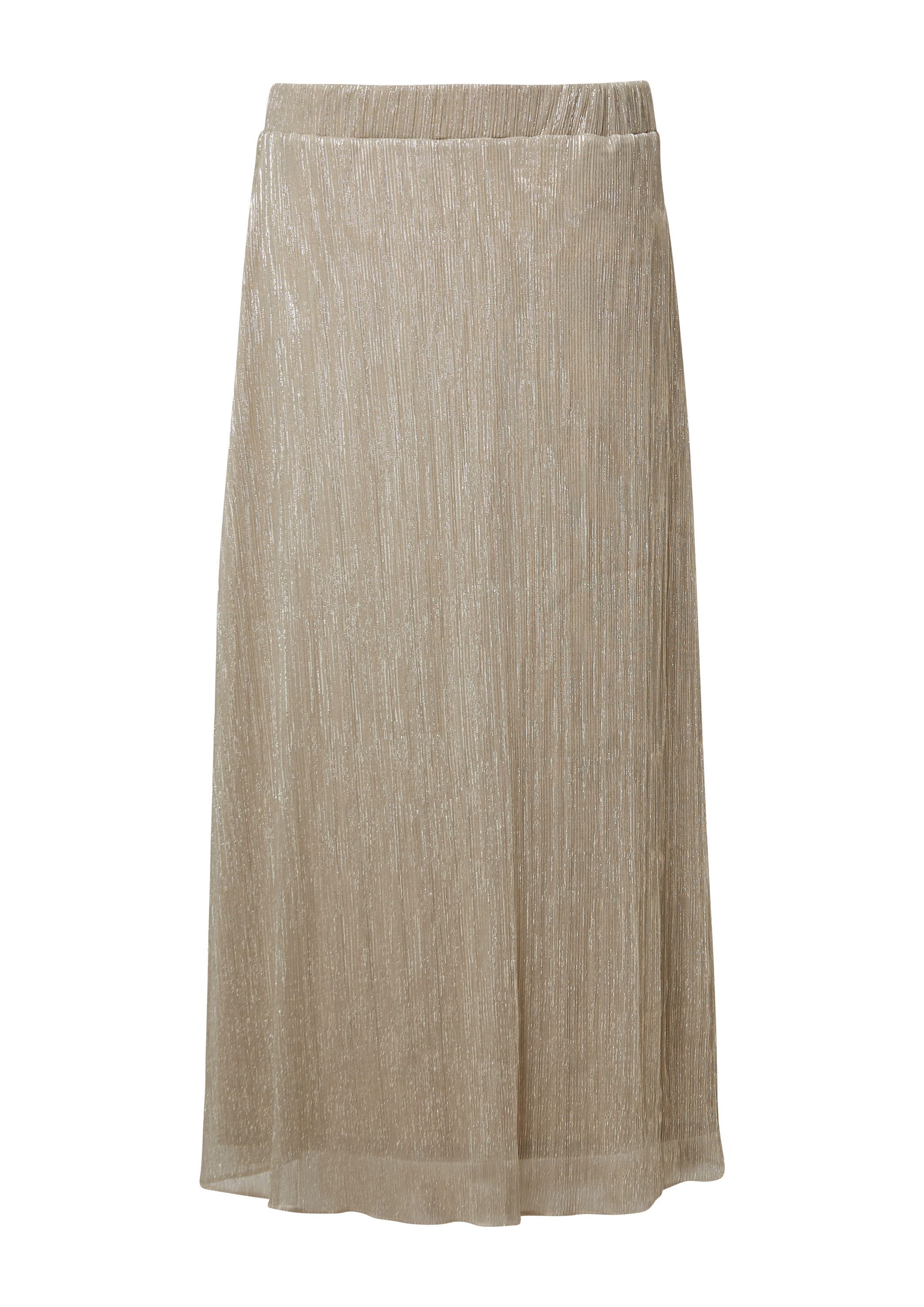 s.Oliver Midirock Rock Plisseerock in Midilänge mit Glitzergarn günstig online kaufen