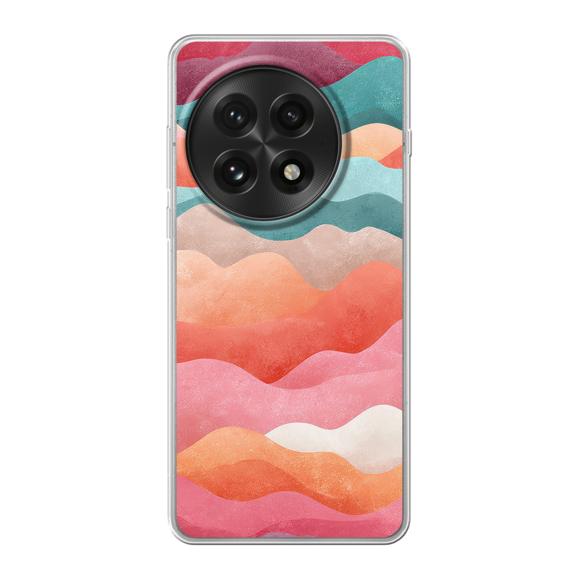 MuchoWow Handyhülle für OnePlus 13 Wellen - Bunt - Abstrakt, Phone Case, Silikon, Schutzhülle Dünn