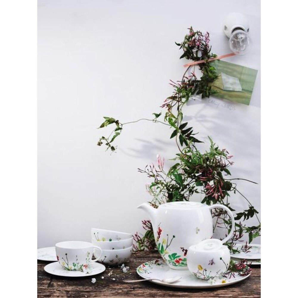 Rosenthal Kaffeekanne Kaffeekanne Brillance Fleurs Sauvages, 1.50 l, Kaffeekanne Brillance Fleurs Sauvages, Ø24,4cm, Bone China, mehrfarbig