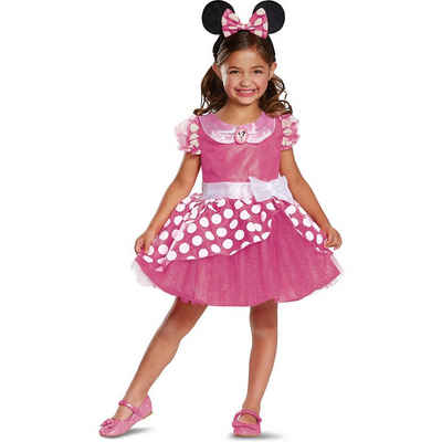 Disney Minnie Mouse Kostüm »Disney Pink Minnie Kinderkostüm Deluxe XS (3-4«
