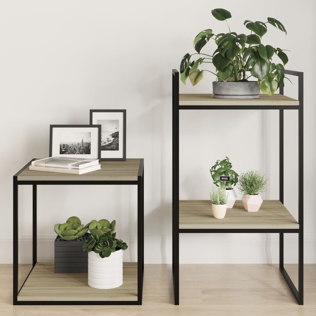 vidaXL Regaleinsatz, Bücherregal-Bretter 4 Stk. Sonoma-Eiche 40x40x1,5 cm