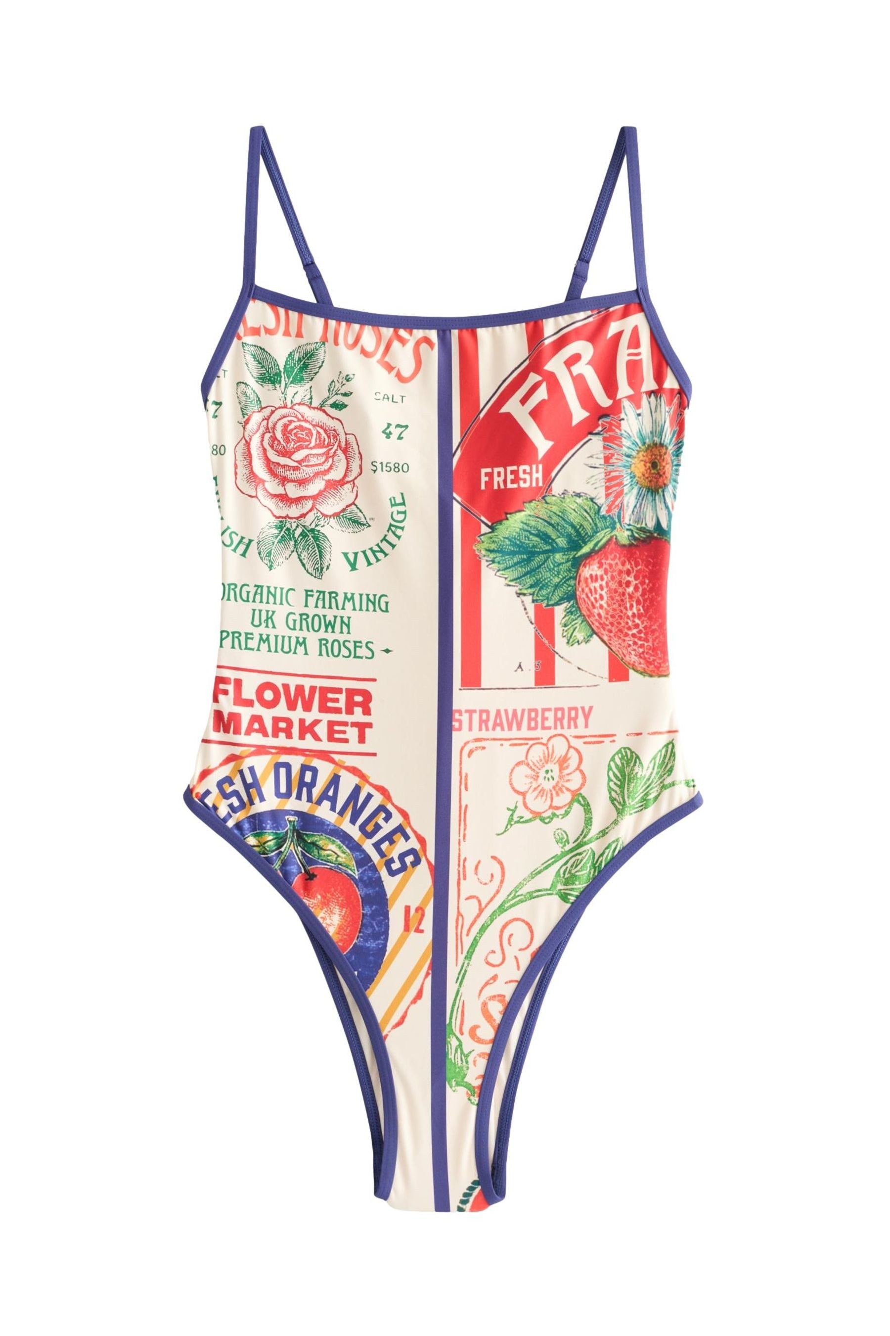 Next Badeanzug Badeanzug mit Karree-Ausschnitt (1-St)