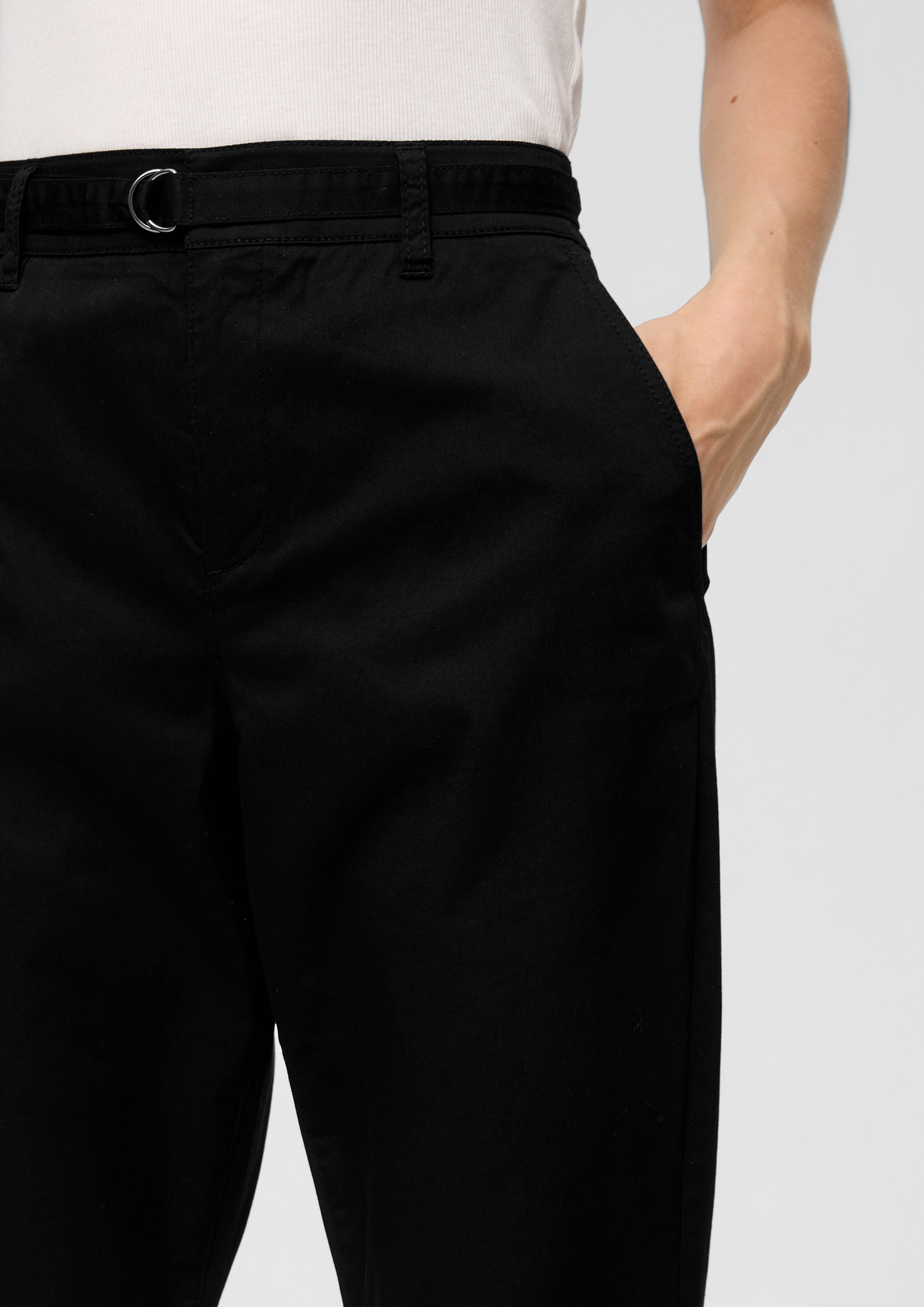 s.Oliver Stoffhose Chino mit Gürtel aus günstig online kaufen