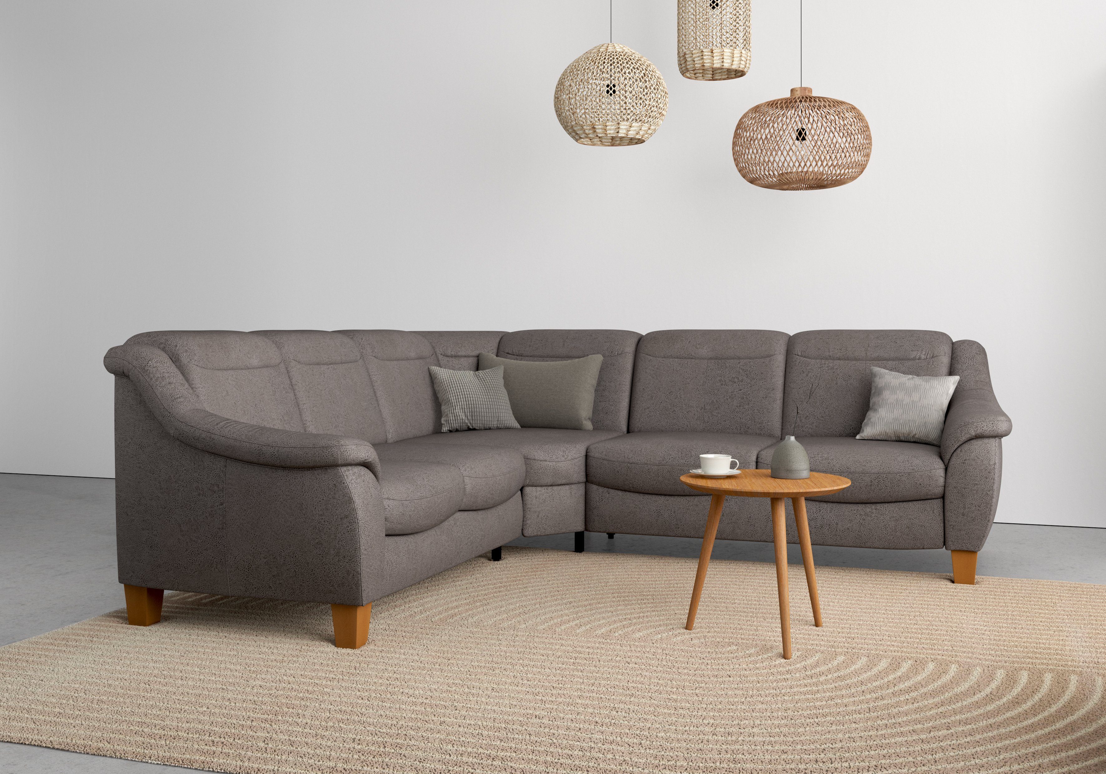 Home affaire Ecksofa Caldera L-Form, Federkern, günstig online kaufen
