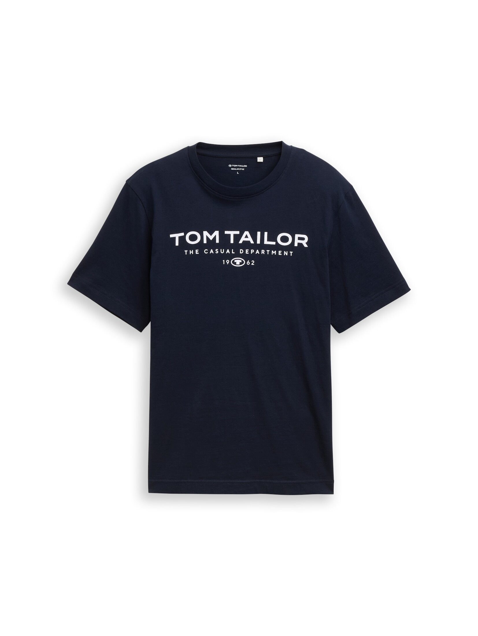 TOM TAILOR T-Shirt T-Shirt (im Einserpack) T-Shirt aus Baumwolle mit Logo-Print
