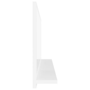 vidaXL Badezimmerspiegelschrank Badspiegel Hochglanz-Weiß 90x10,5x37 cm Holzwerkstoff (1-St)