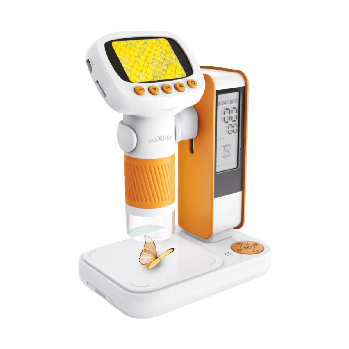 MaXlife MXDM-200 Digitalmikroskop (50x-1000x, 50x–1000x Vergrößerung, 8 LEDs und Full-HD-Video)