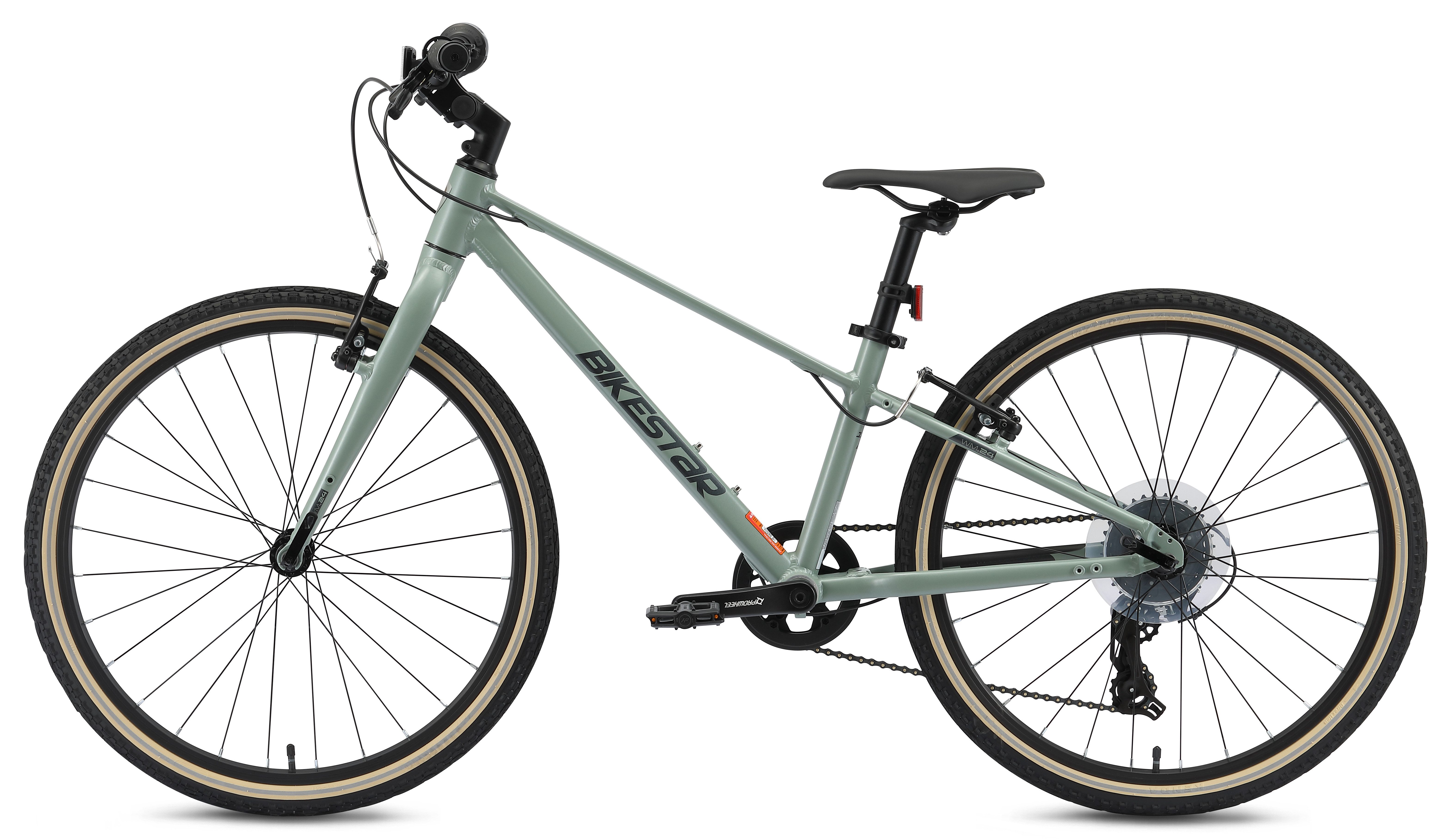 Bikestar Kinderfahrrad Leichtgewicht 9 kg 24 Zoll Aluminium ab 8 Jahre, 8 Gang Shimano RD-M2005 Schaltwerk, Kettenschaltung, Reflektierende Reifen, leichtes Treten, ergonomischer Rahmen