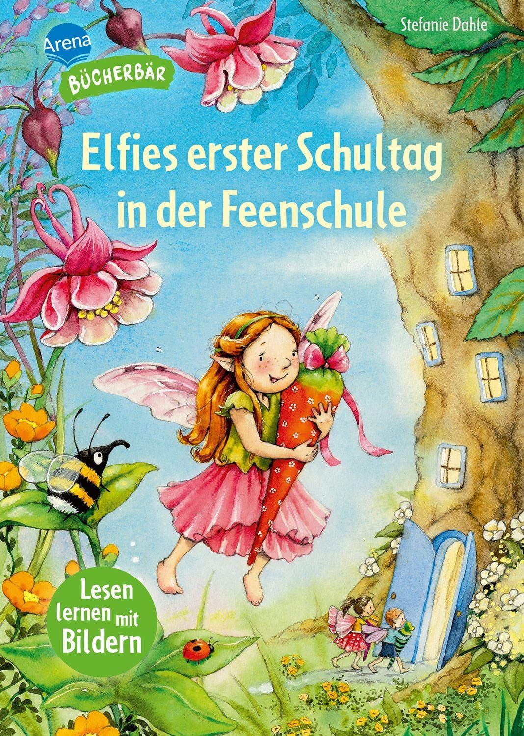 Elfies erster Schultag in der Feenschule / Stefanie Dahle, Lesen lernen mit Bildern, zum Vor- und Mitlesen. Vorschule. Fee Elfie kommt in die Schule. Bilder ersetzen Hauptwörter. Erstlesebuch. Für Jungen und Mädchen