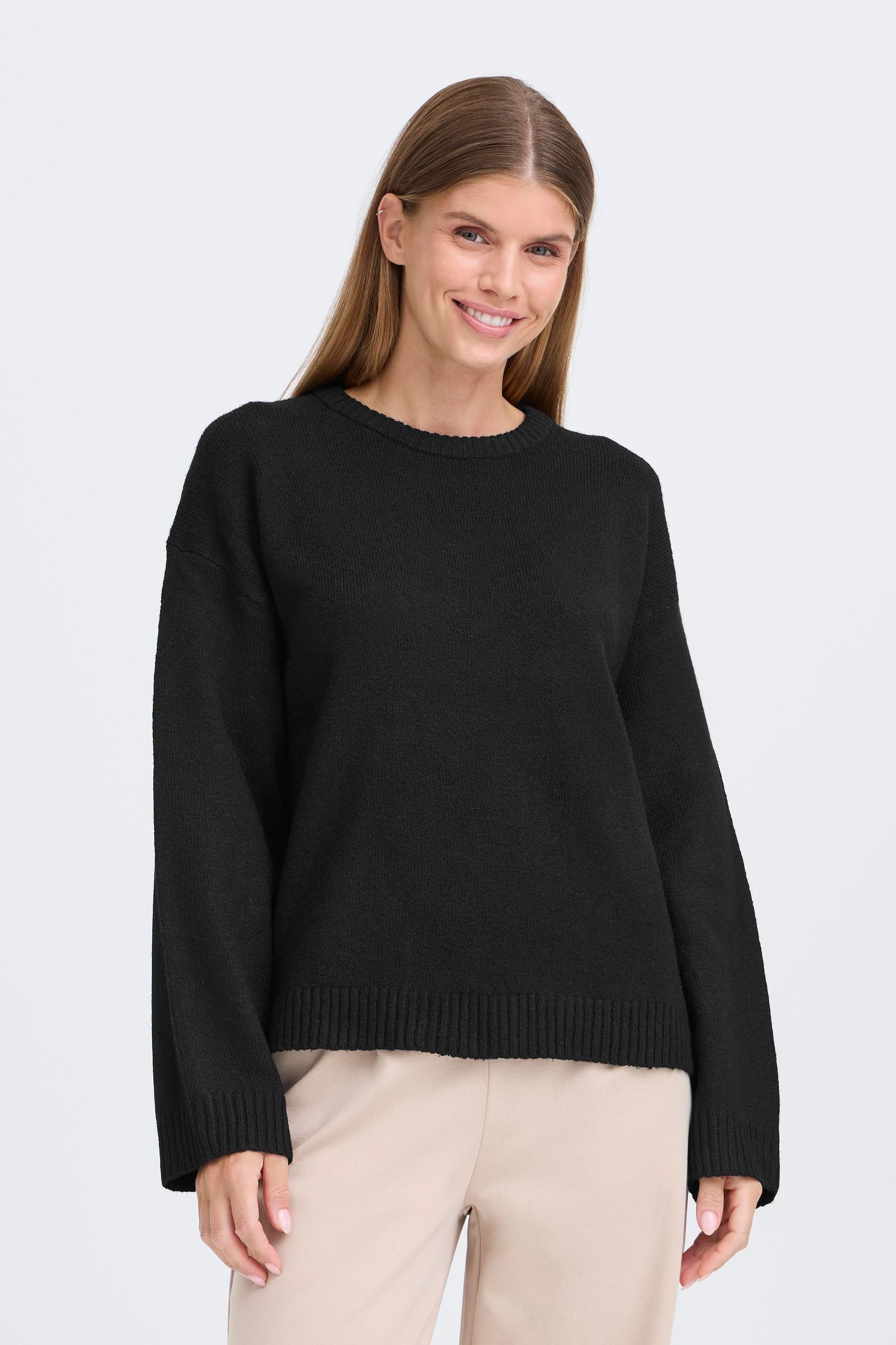 OXMO Langarmshirt OXICOMOS Basic Strickpullover