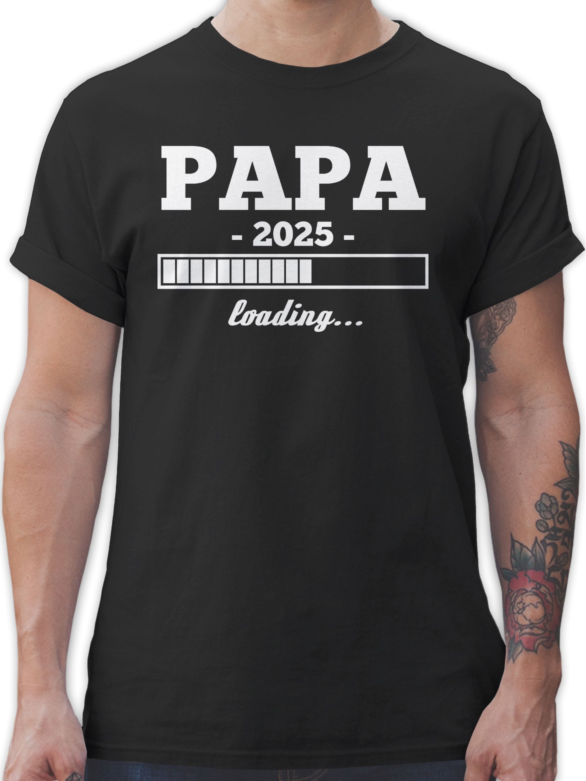 T-Shirt Papa loading 2025 weiß