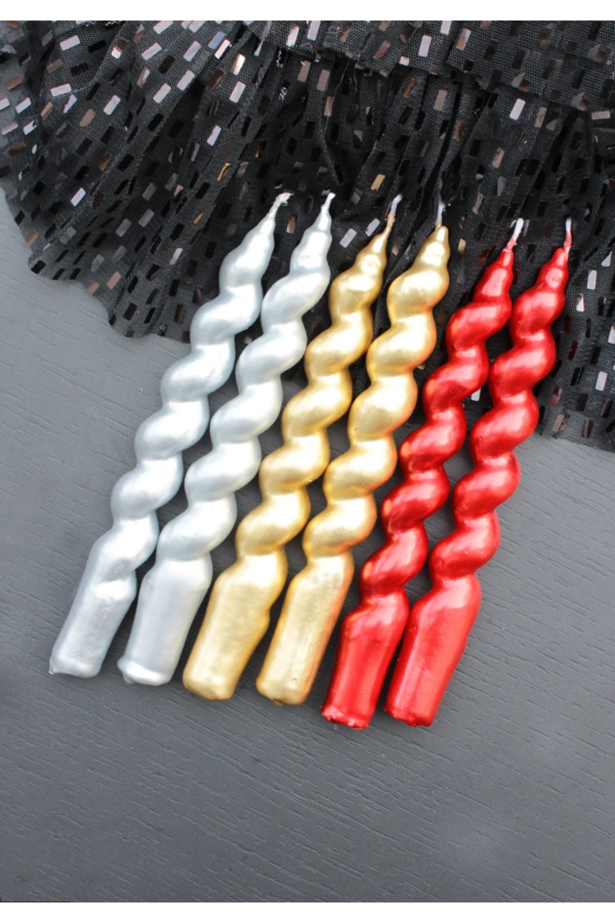 Conceptum Hypnose Tafelkerze Set (Set, 6-tlg., 2er- oder 6er-Set), Weihnachts, Luxuriöses Kerzenset