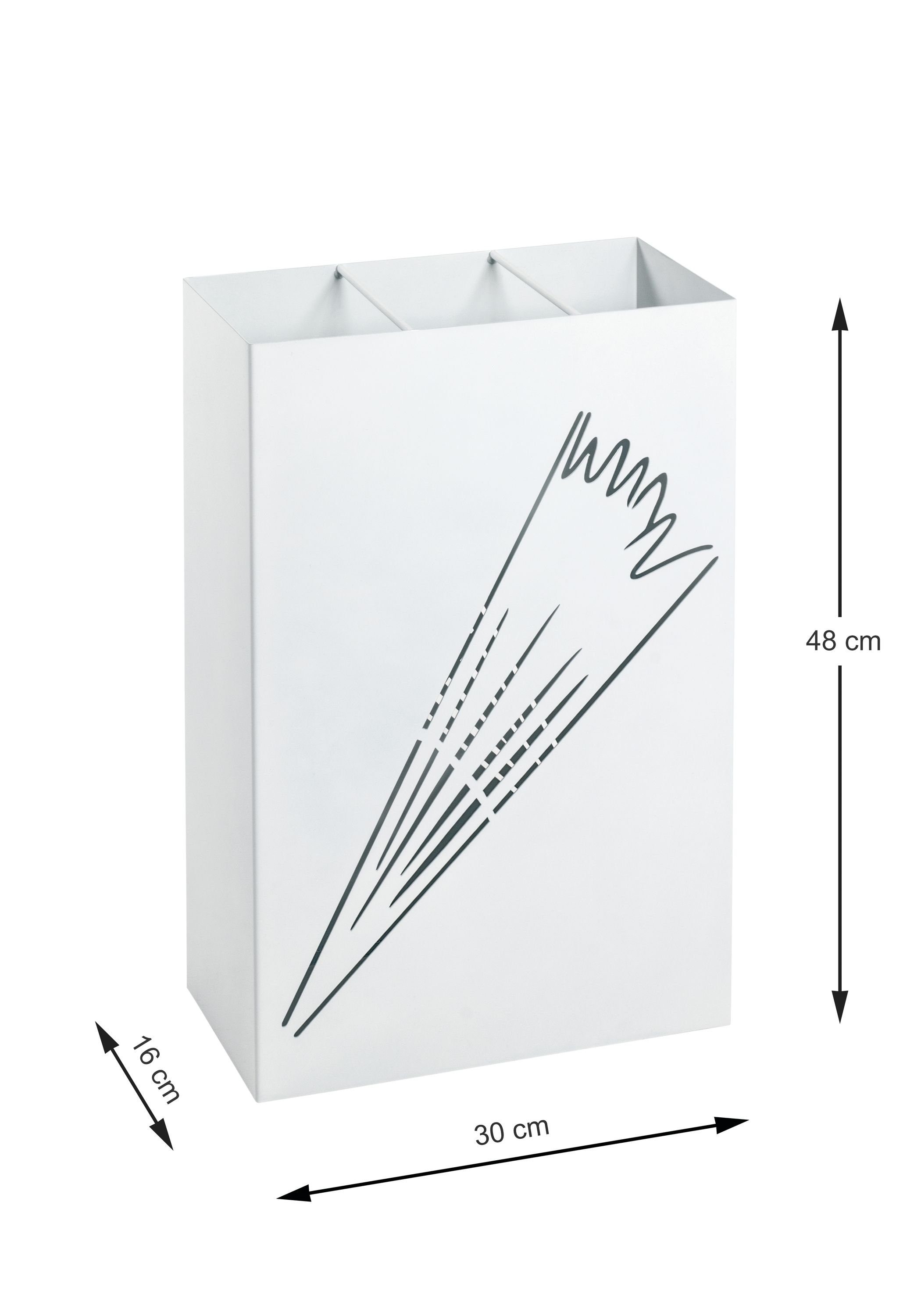 30x48x16 cm) Schirmständer, Schirmständer HAKU weiß Möbel Schirmständer HAKU BHT (BHT cm 30x48x16