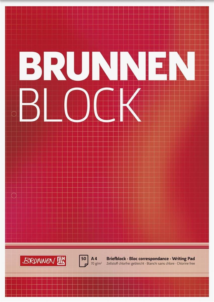Collegeblock BRUNNEN 1052758 Block "BRUNNEN-Block" A4 kariert