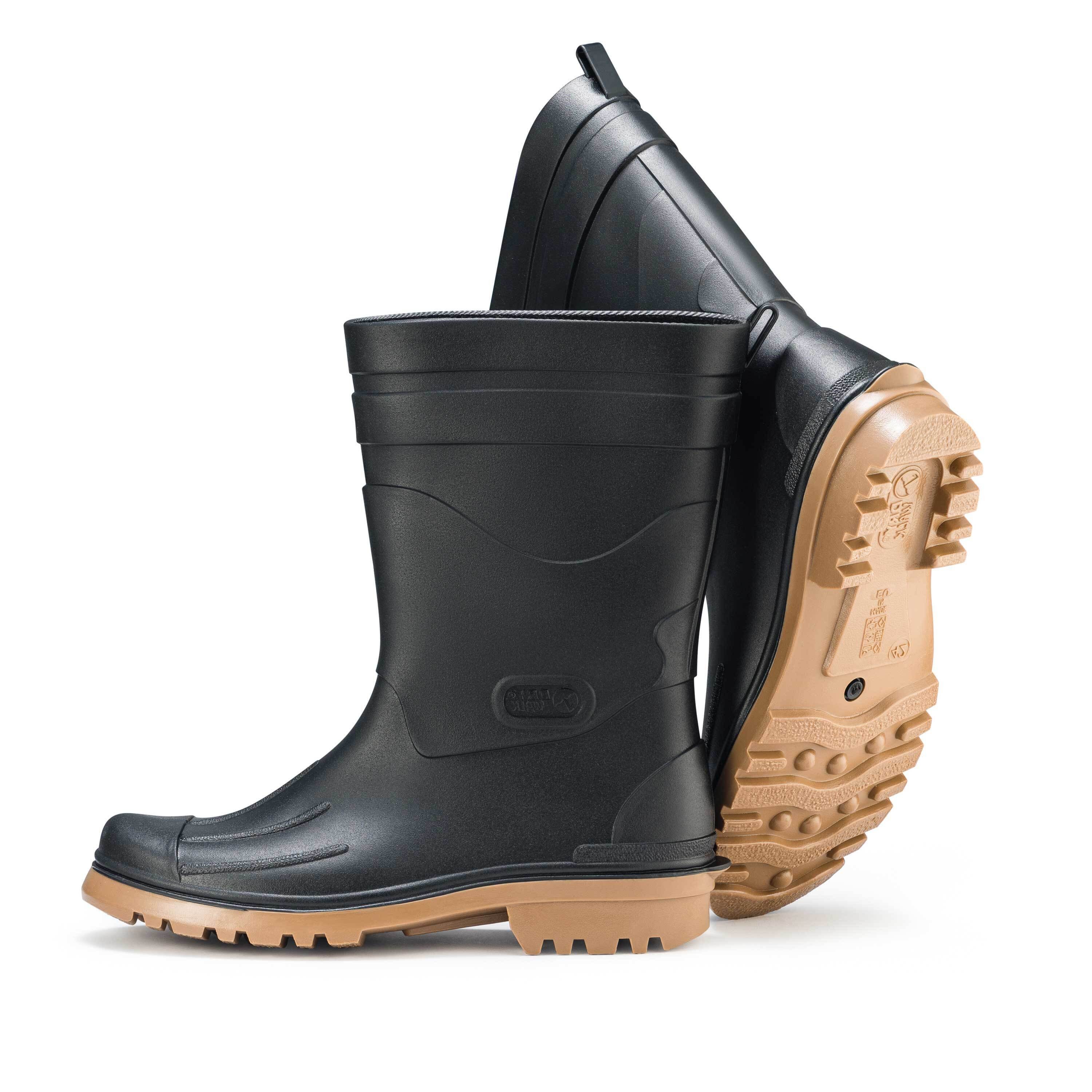 Ultrapower Fjordvik Vandrare Herren halbhohe Regenstiefel 45 Schwarz-Para Gummistiefel Gartenstiefel Matschstiefel Festivalstiefel