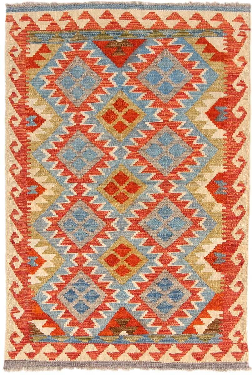 Orientteppich Kelim Afghan 103x155 Handgewebter Orientteppich, Nain Trading, rechteckig, Höhe: 3 mm