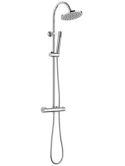 KOLMAN Duschsystem Duschsäule CARAC Thermostatisch, Brausegarnitur, Höhe 101.3 cm, in Chrom