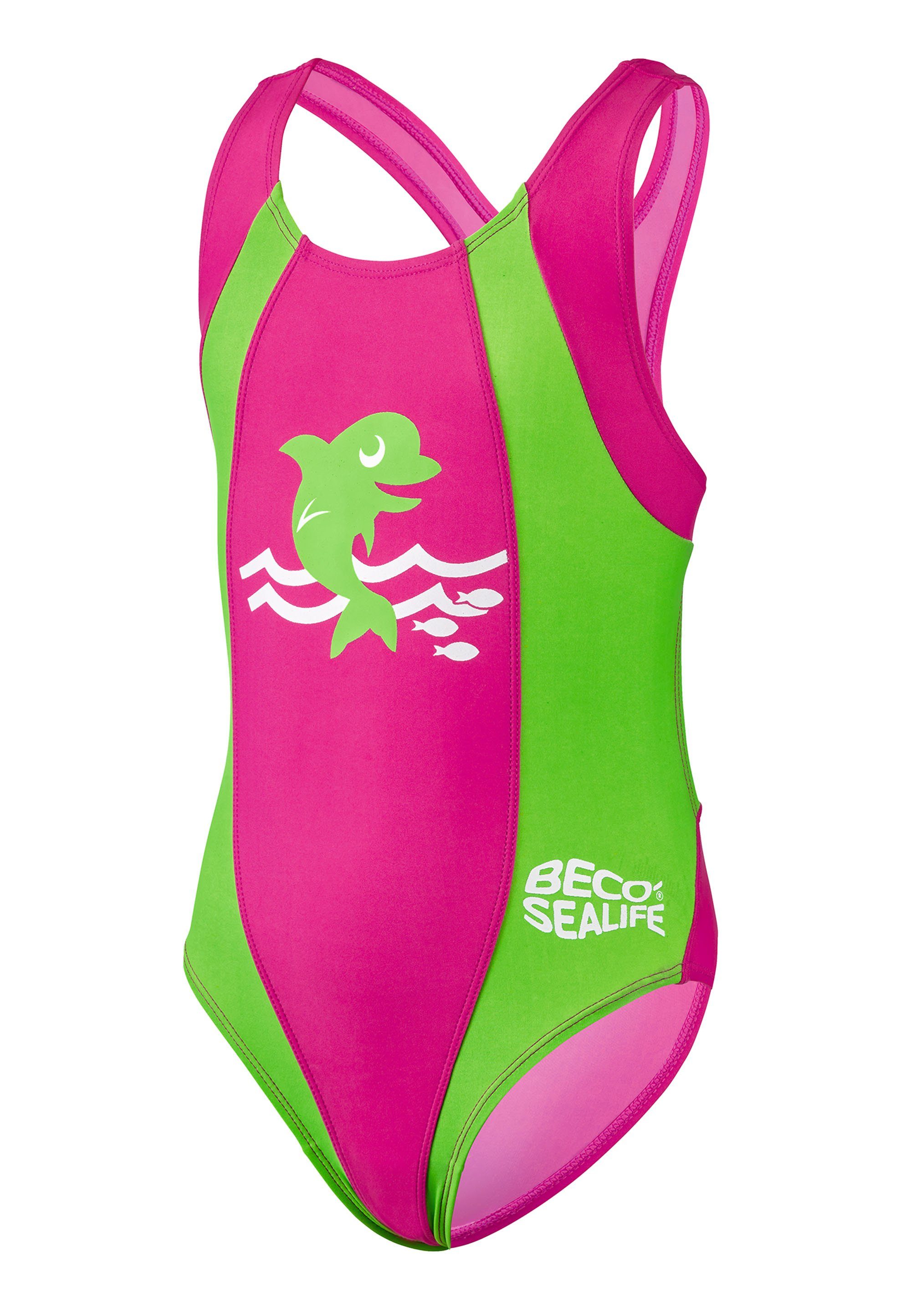 UV-Schutz grün BECO-SEALIFE® Badeanzug Beco pink, Beermann mit 50+