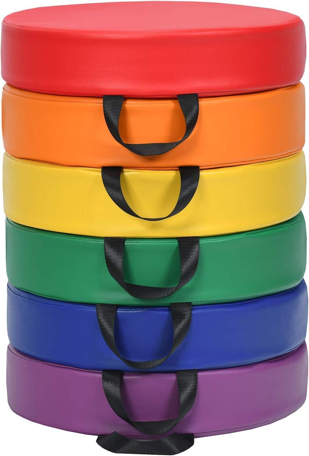 KOMFOTTEU Stuhlkissen Bodenkisse, bunt in 6 Farben, für Kinder günstig online kaufen