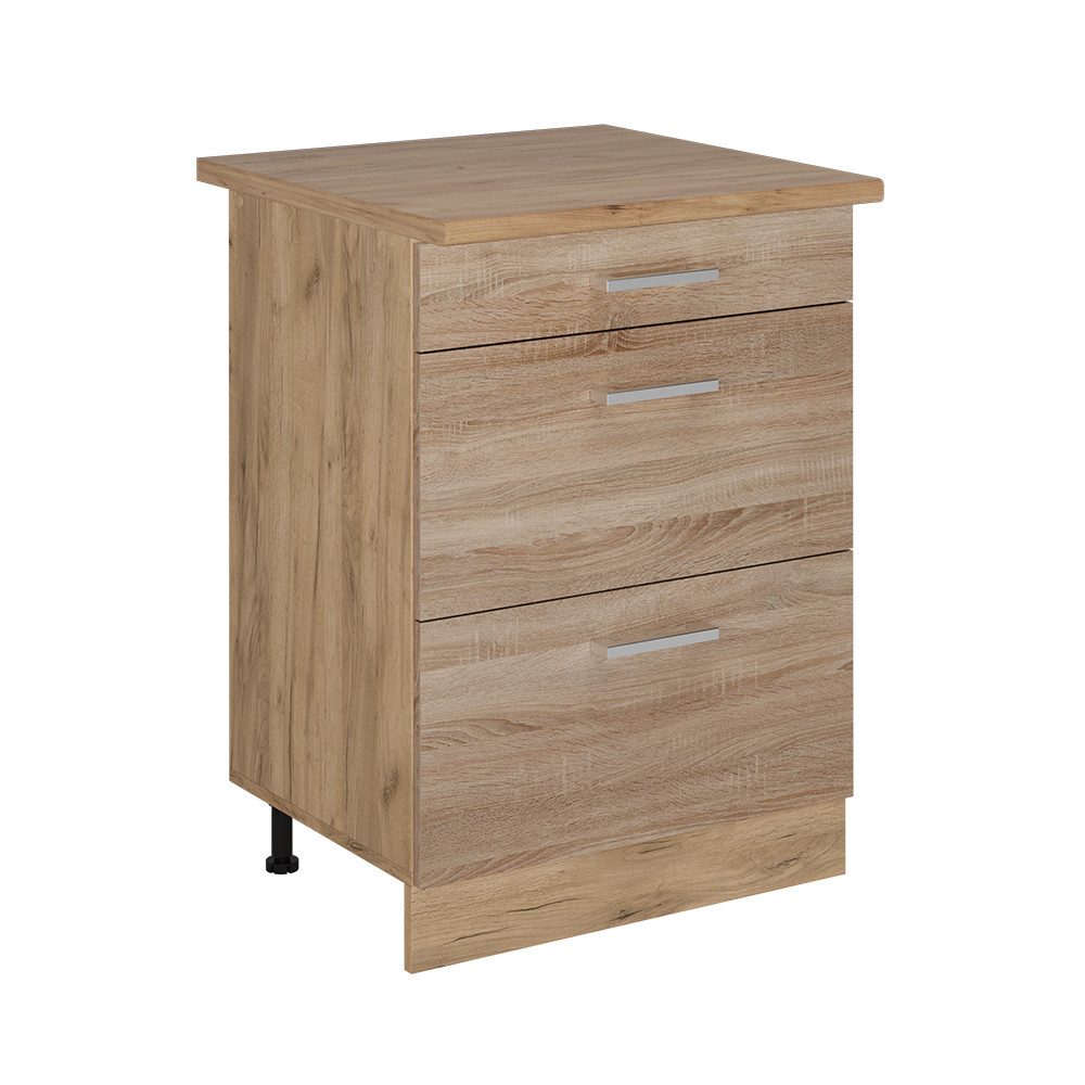 Vicco Unterschrank R-Line, Sonoma/Goldkraft Eiche, 60 günstig online kaufen