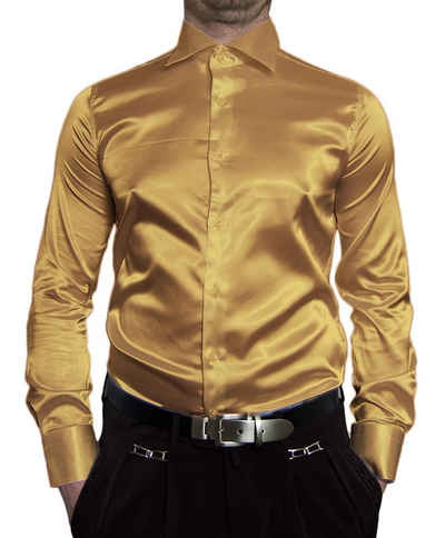 Pierre Martin Businesshemd Designer Herren Glanz Hemd Slim Fit tailliert Bügelleicht, Glanz, Pflegeleicht, Все Jahreszeiten