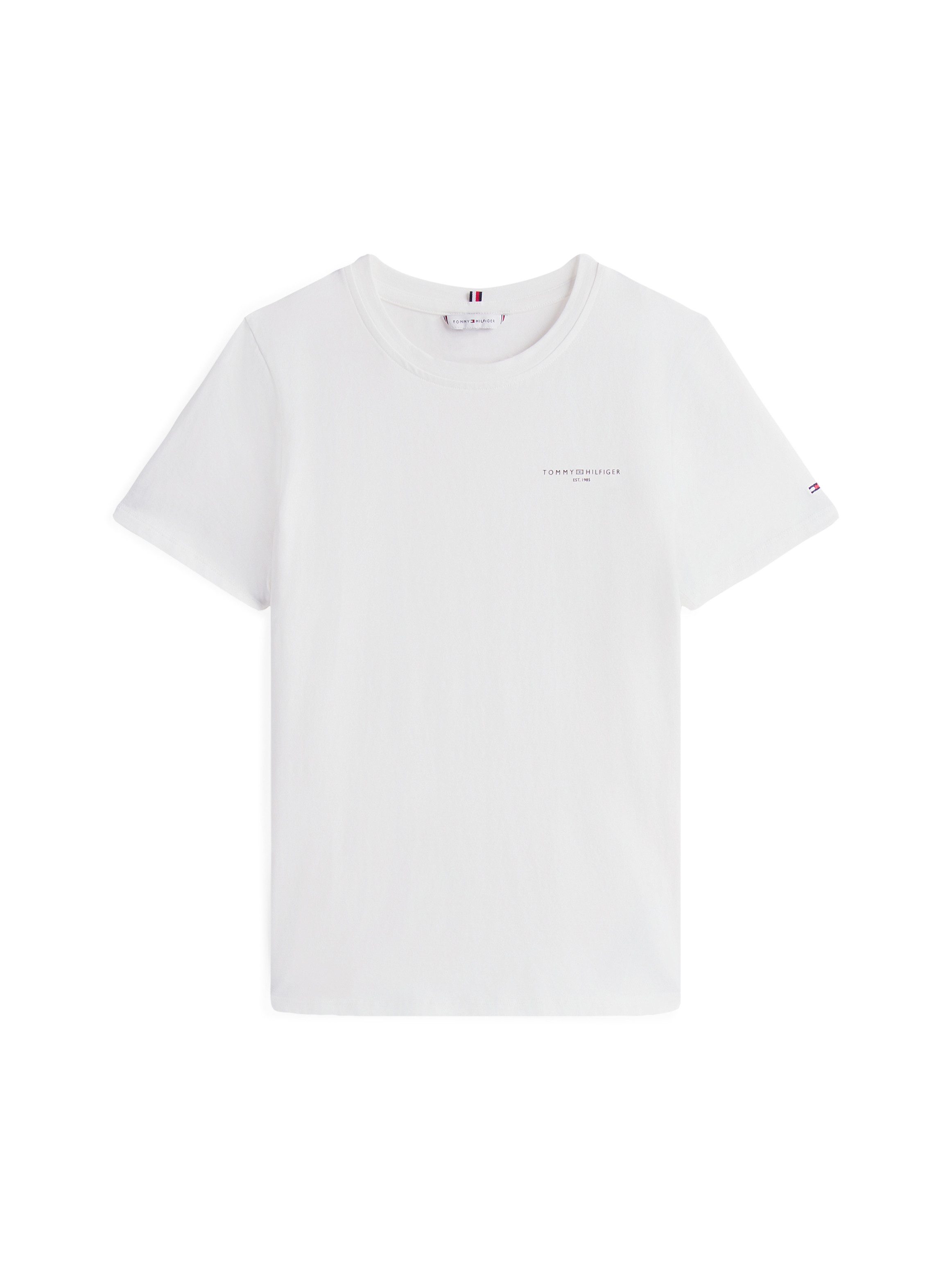 Tommy Hilfiger Rundhalsshirt 1985 REG MINI CORP LOGO C-NK SHORT SLEEVE mit Tommy Hilfiger Logoschriftzug und Bestickung – Bild 5 von 5