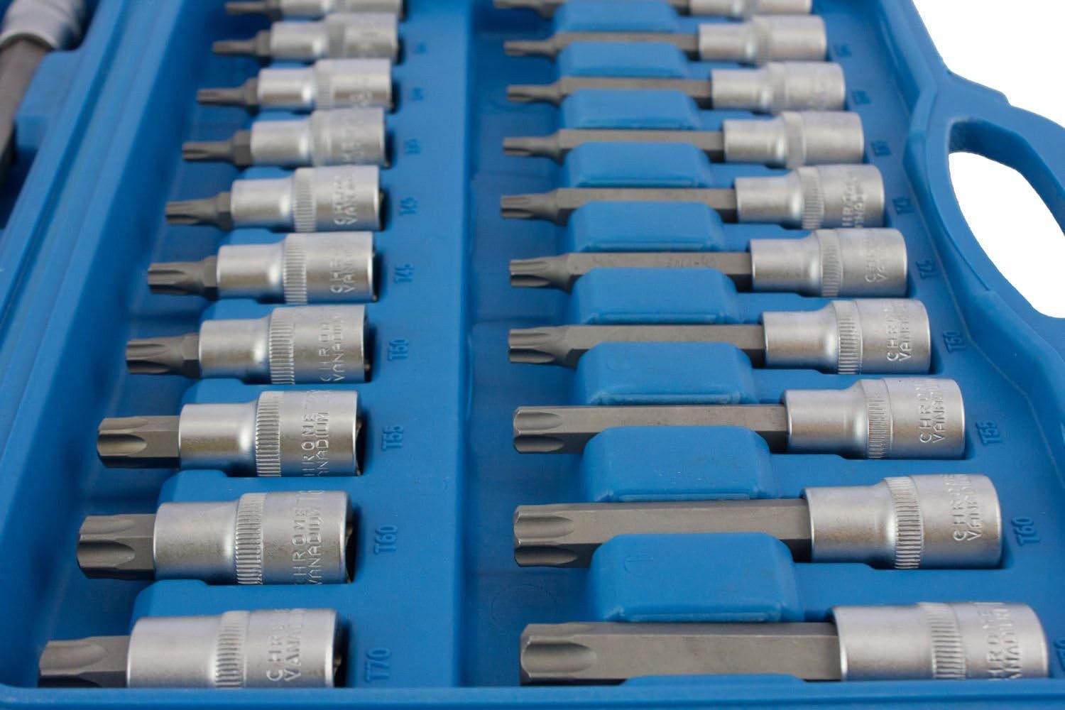 Falon-Tech Steckschlüssel Innen Vielzahn Nüsse Torx Werkzeug Set Nuß Steckschlüssel Satz (32 St) – Bild 4 von 4