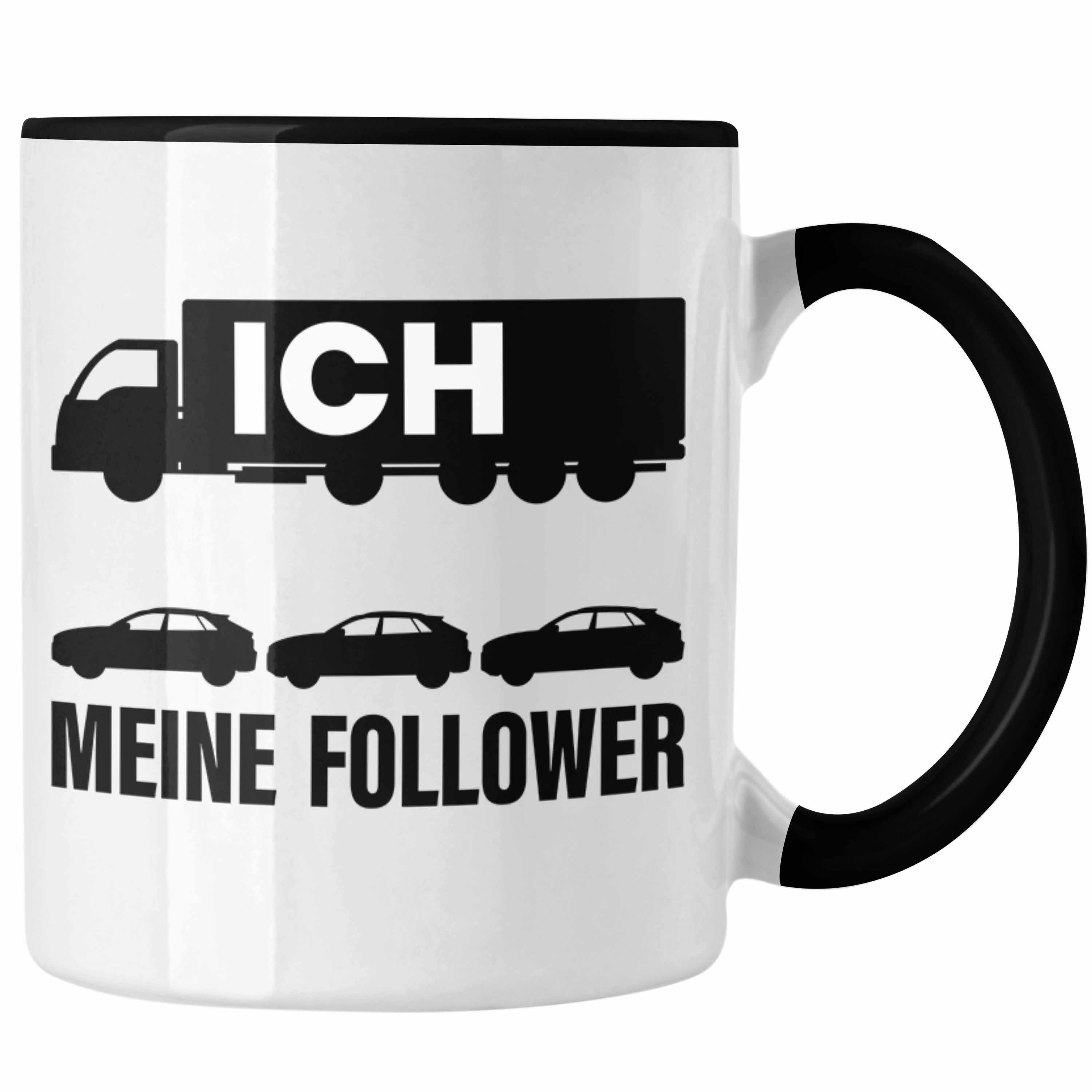 Trendation Tasse LKW-Fahrer Geschenke Tasse Meine Follower Zubehör Lastkraftwagenfahrer