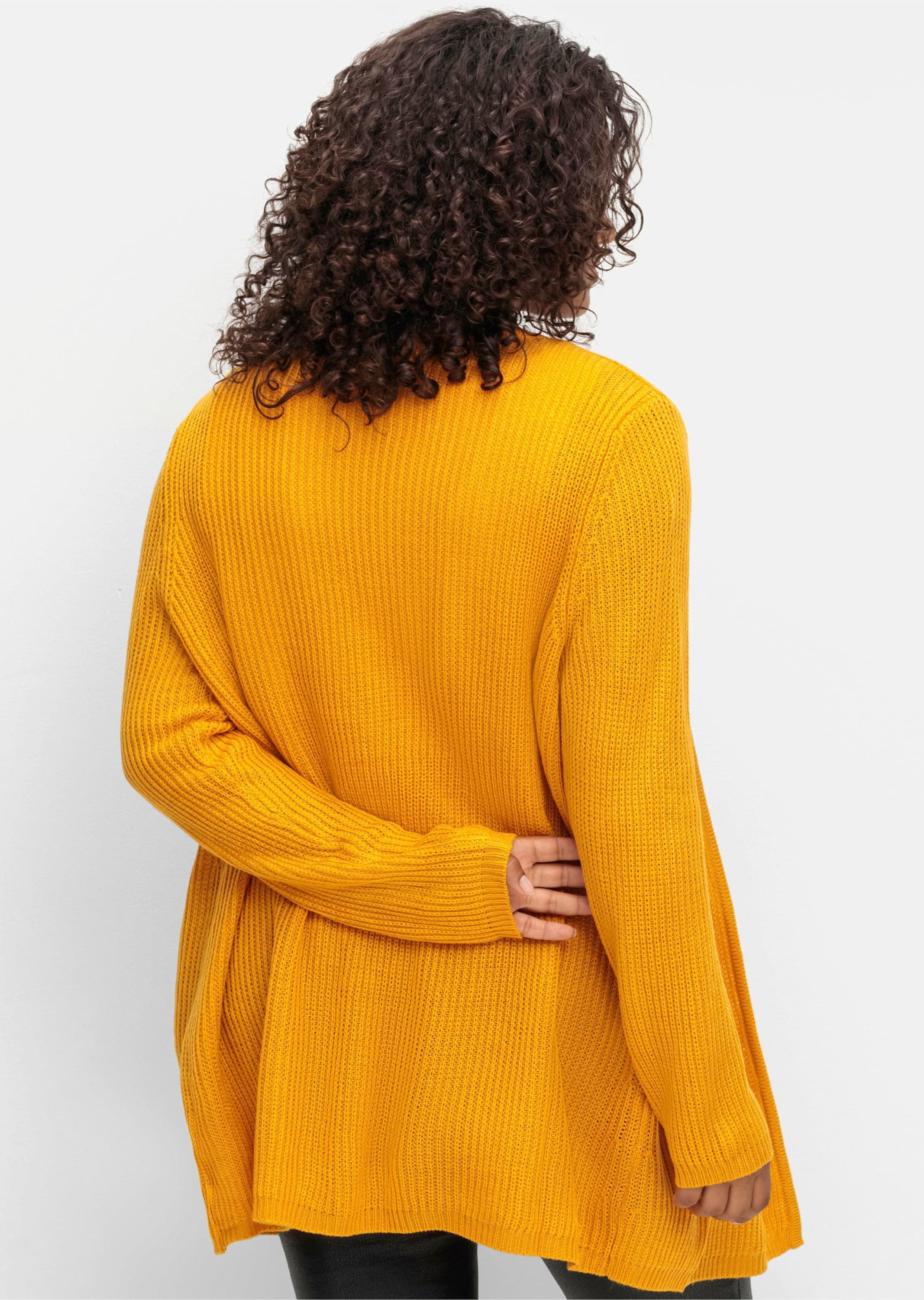 Sieh an! Strickjacke Long-Strickjacke Langarm Sonstiger Warencharakter