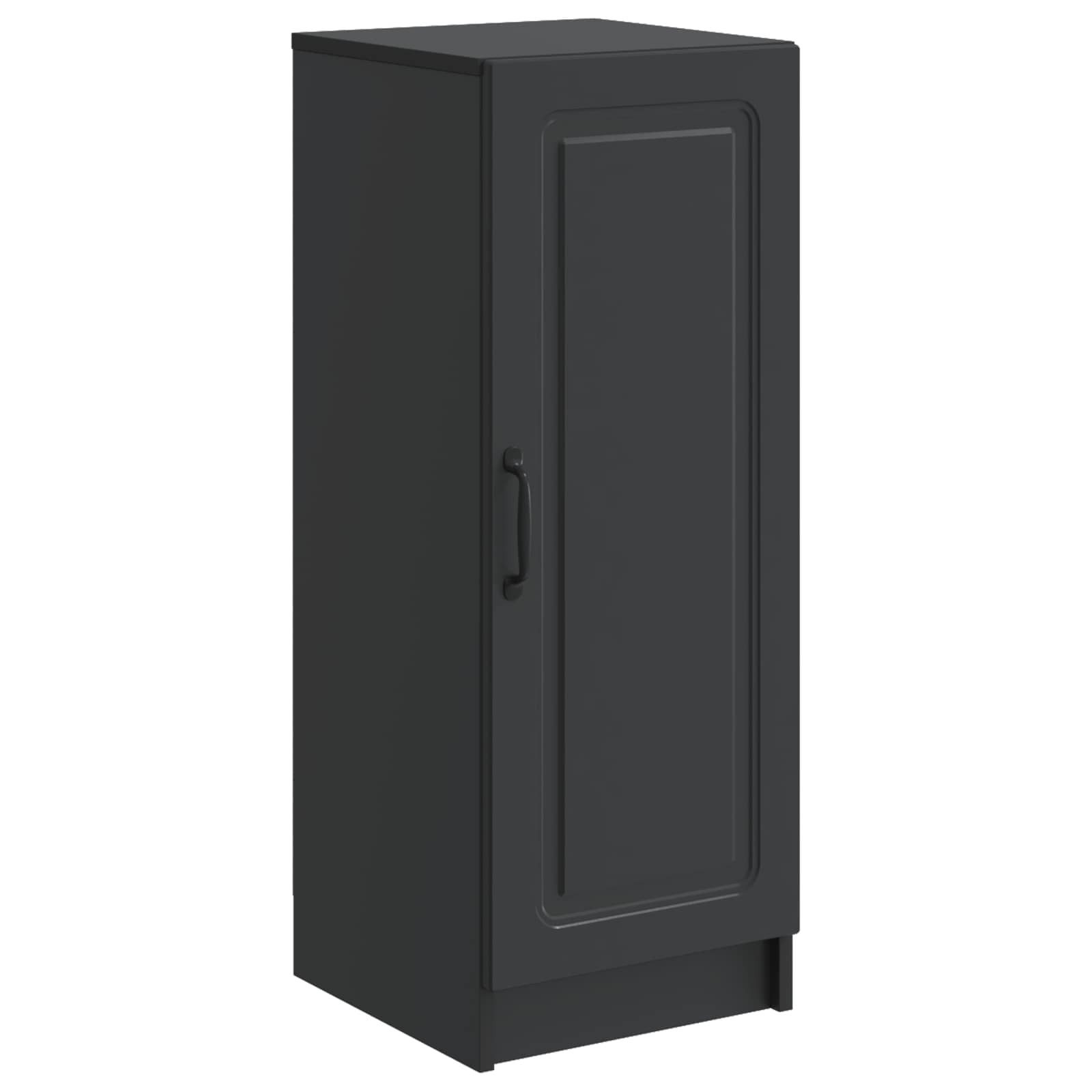 vidaXL Sideboard Sideboard Schwarz 33 x 34,5 x 87 cm Holzwerkstoff (1 St)
