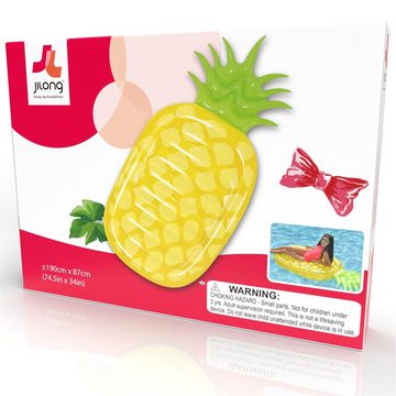 SunClub Luftmatratze Wasserinsel Riesen-Ananas, (Einzelpack, 1-St), Im XXL Ananas Design