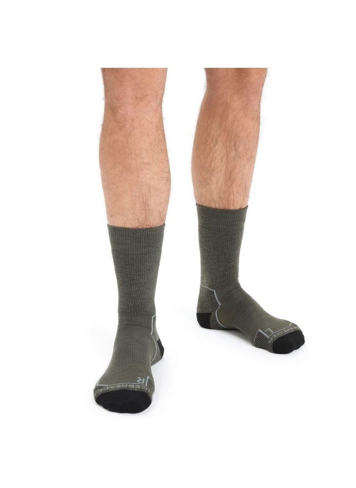 Icebreaker Wandersocken Crew Anatomica Hike Medium Cushion (Merinowolle, strapazierfähig)