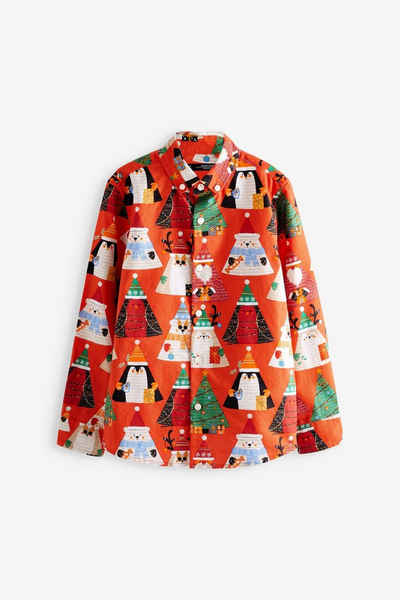 Next Langarmhemd Langärmeliges Weihnachtsshirt (1-tlg)
