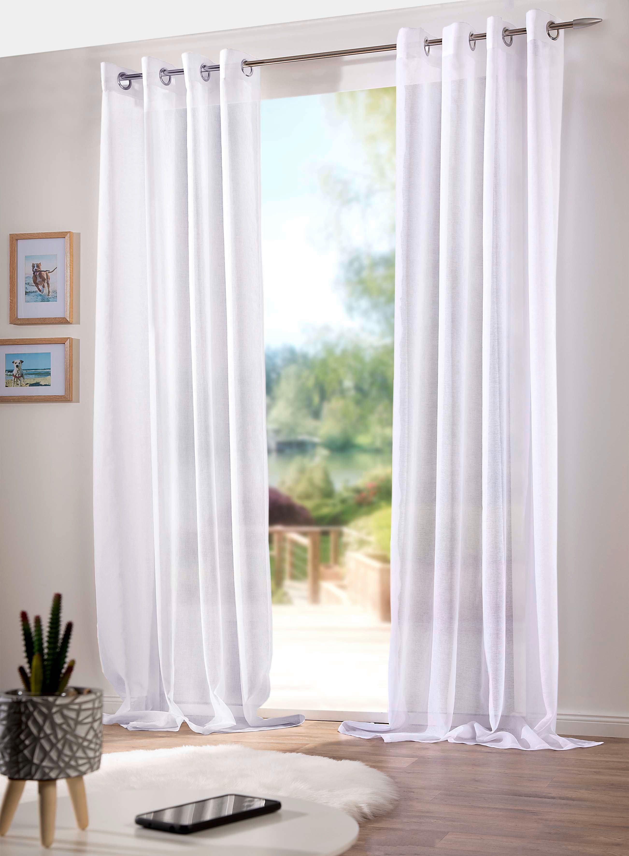 DecoHome24 Gardine Sable, Ösen (2 St), günstig online kaufen