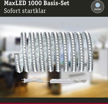 Paulmann LED-Streifen MaxLED 1000 Basisset 3m Tageslichtweiß 35W 1100lm/m 6500K, 1-flammig, Basisset, unbeschichtet